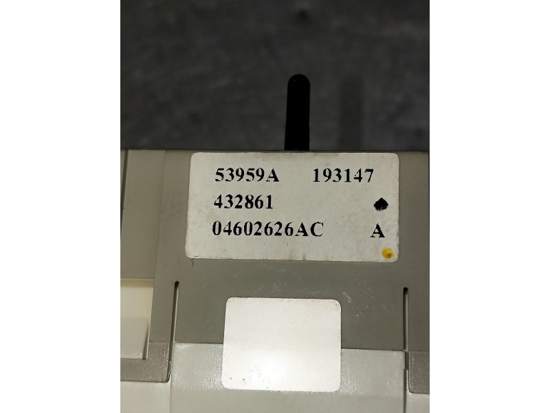 Recambio de cuadro relojes para chrysler voyager (rg) 2.8 crd cat referencia OEM IAM 04602626AC  