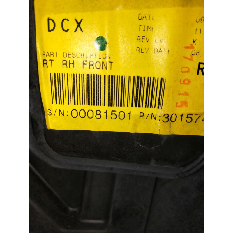 Recambio de elevalunas delantero derecho para chrysler voyager (rg) 2.8 crd cat referencia OEM IAM 20075604480 3015749 00081501 