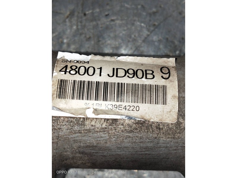 Recambio de cremallera direccion para nissan qashqai (j10) acenta 4x4 referencia OEM IAM 48001JD90B  