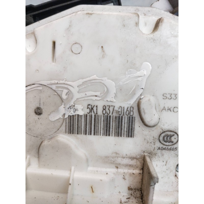 Recambio de motor cierre centralizado delantero derecho para volkswagen golf vi (5k1) advance referencia OEM IAM 5K1837016B  
