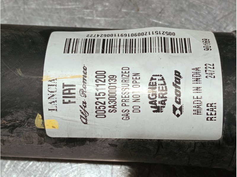 Recambio de amortiguador trasero para fiat 500 312 1.0 hybrid referencia OEM IAM 00521511200  