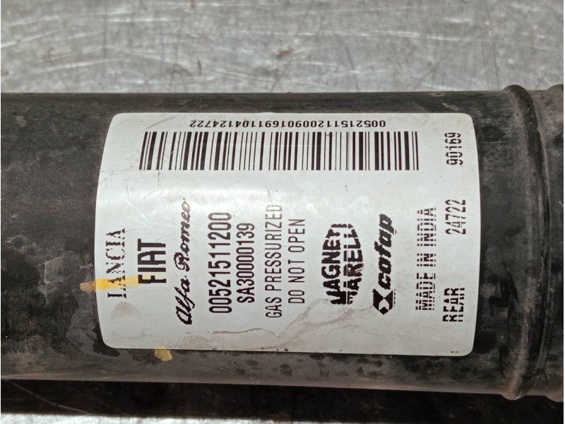 Recambio de amortiguador trasero para fiat 500 312 1.0 hybrid referencia OEM IAM 00521511200  