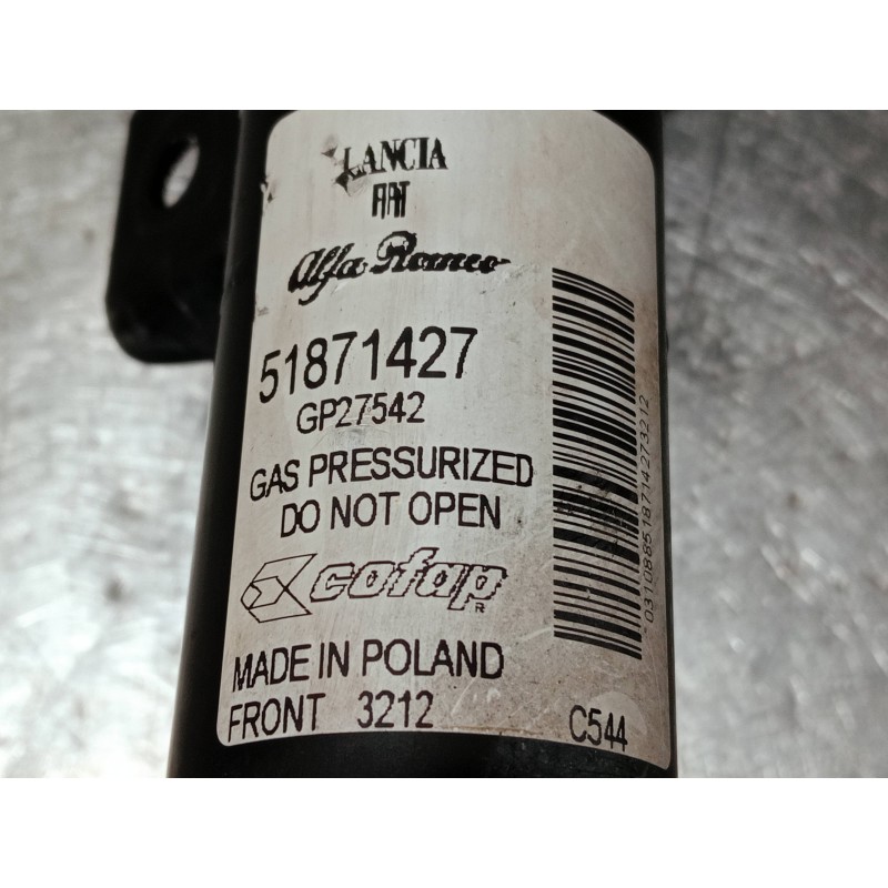 Recambio de amortiguador delantero izquierdo para fiat 500 312 1.0 hybrid referencia OEM IAM 51871427 GP27542 