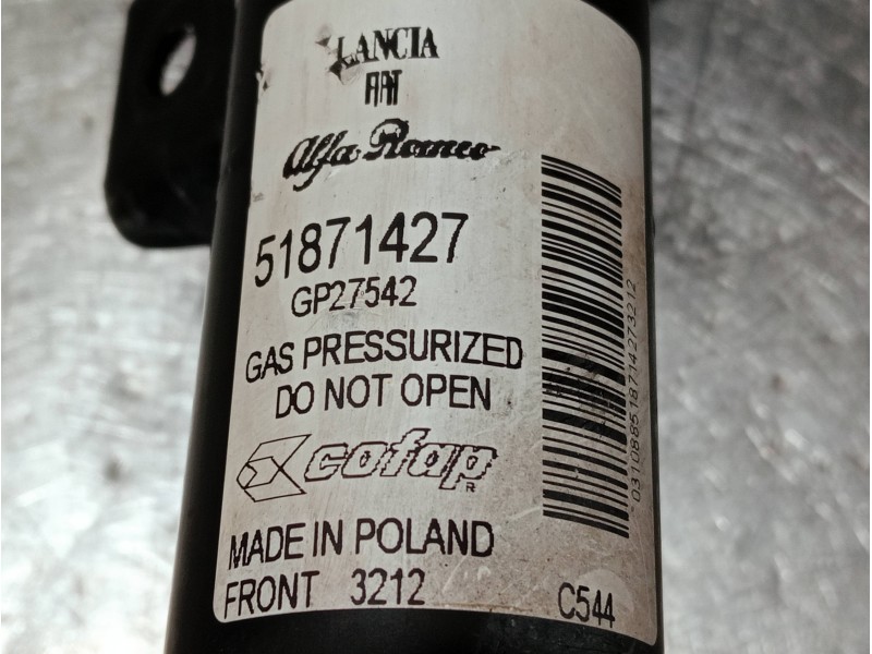 Recambio de amortiguador delantero izquierdo para fiat 500 312 1.0 hybrid referencia OEM IAM 51871427 GP27542 