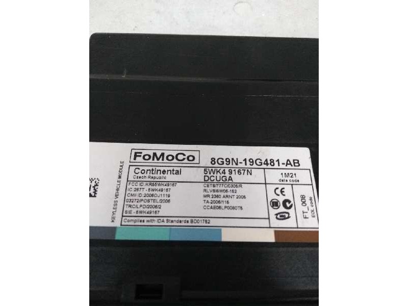 Recambio de modulo electronico para jaguar xf 3.0 v6 diesel cat referencia OEM IAM 8G9N19G481AB 5WK49167N 