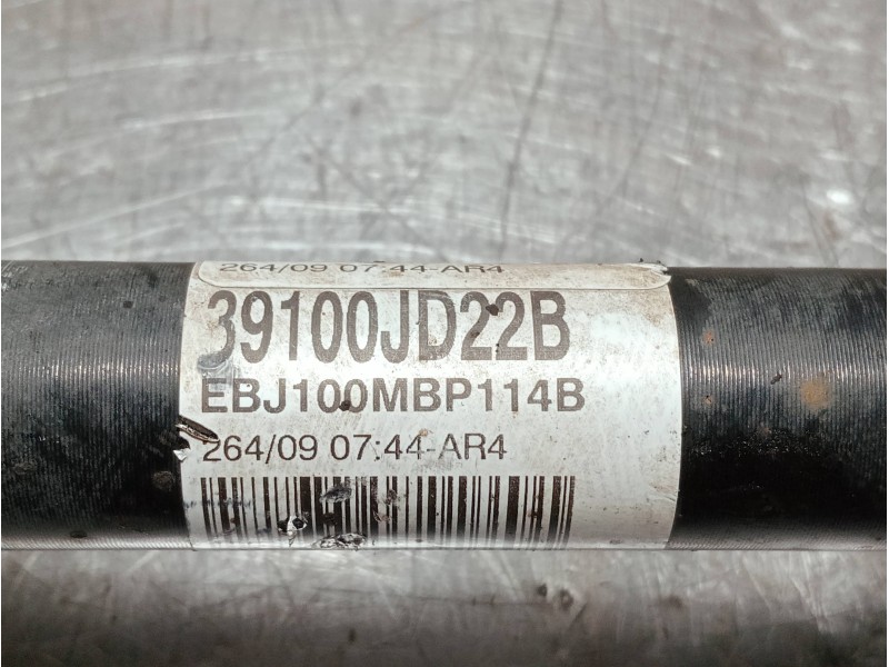 Recambio de transmision delantera derecha para nissan qashqai (j10) referencia OEM IAM 39100JD22B EBJ100MBP114B 
