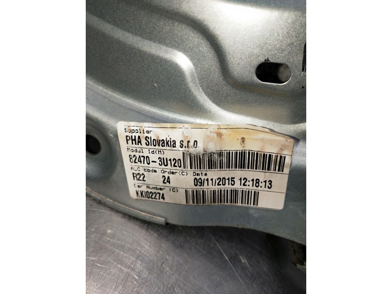 Recambio de elevalunas delantero izquierdo para kia sportage referencia OEM IAM 824703U120  5P