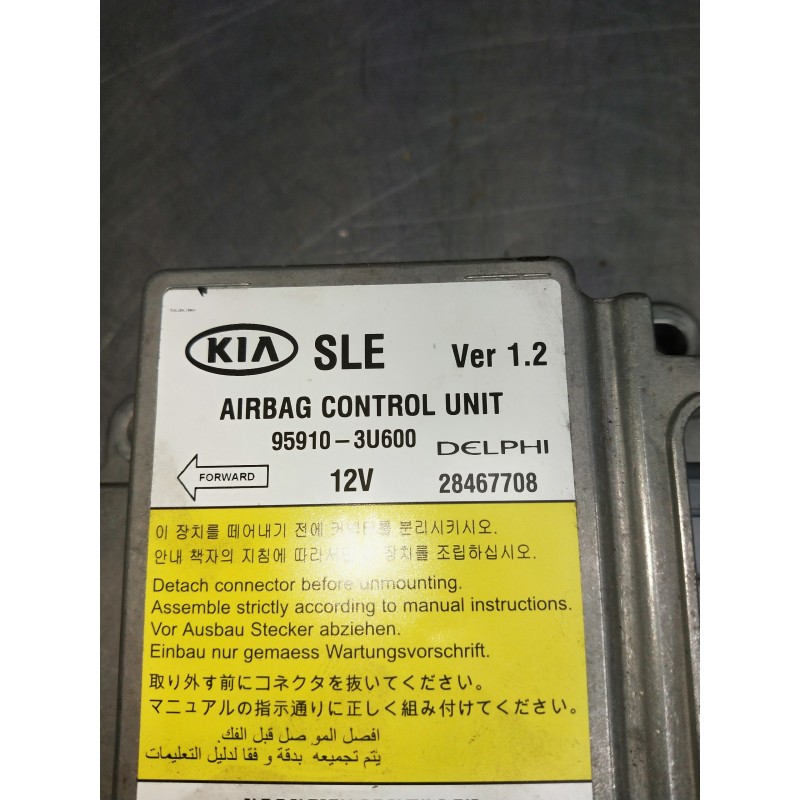 Recambio de kit airbag para kia sportage referencia OEM IAM 959103U600 28467708 