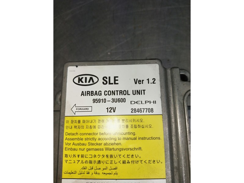 Recambio de kit airbag para kia sportage referencia OEM IAM 959103U600 28467708 