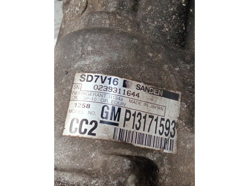 Recambio de compresor aire acondicionado para saab 9-3 sport hatch referencia OEM IAM P13171593  