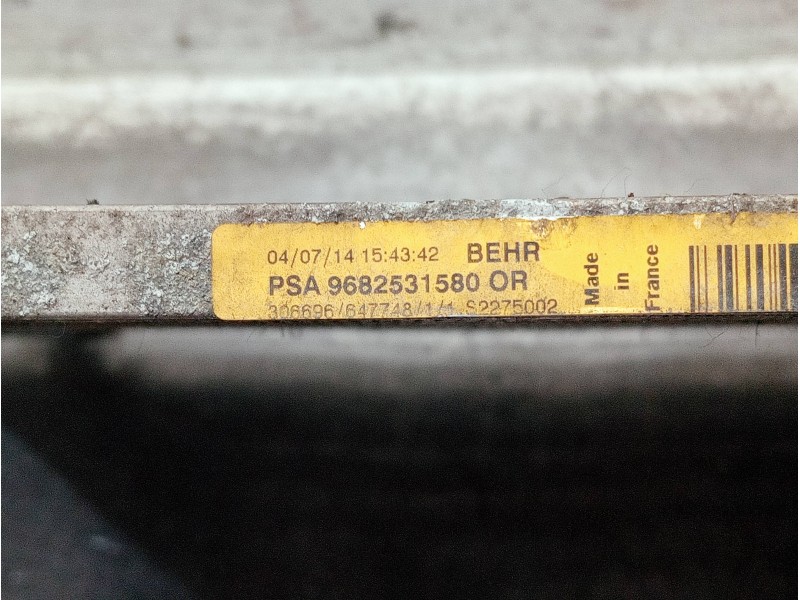 Recambio de condensador / radiador aire acondicionado para peugeot 5008 referencia OEM IAM 9682531580  