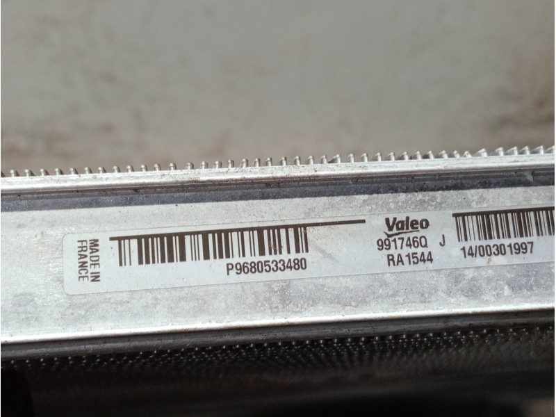 Recambio de radiador agua para peugeot 5008 referencia OEM IAM P9680533480 991746Q 