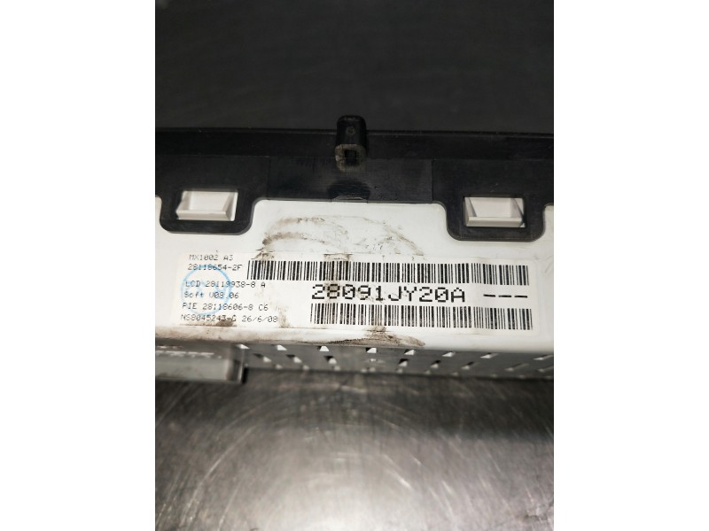 Recambio de pantalla multifuncion para renault koleos referencia OEM IAM 28091JY20A 281186542F 281184486 281186068C6 281199388A