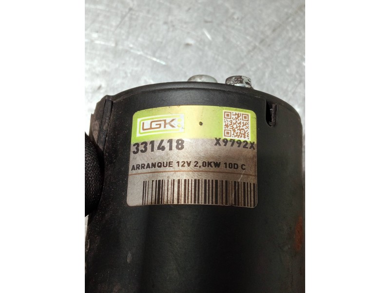 Recambio de motor arranque para volkswagen caddy ka/kb (2k) referencia OEM IAM X9792X 331418 