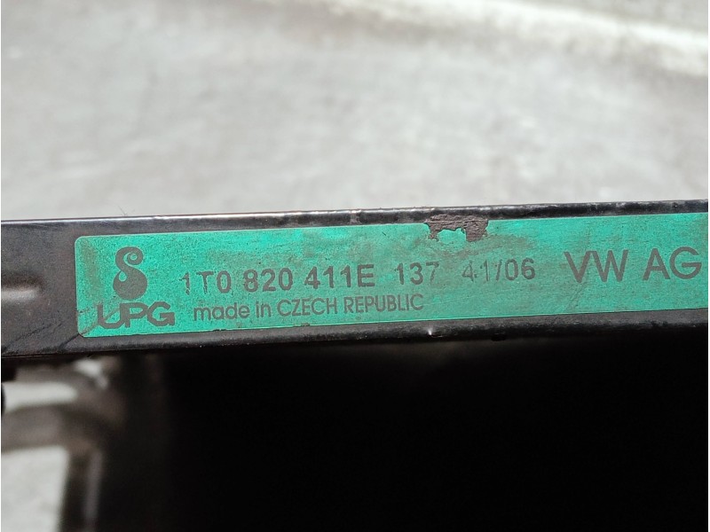 Recambio de condensador / radiador aire acondicionado para volkswagen caddy ka/kb (2k) referencia OEM IAM 1T0820411E  