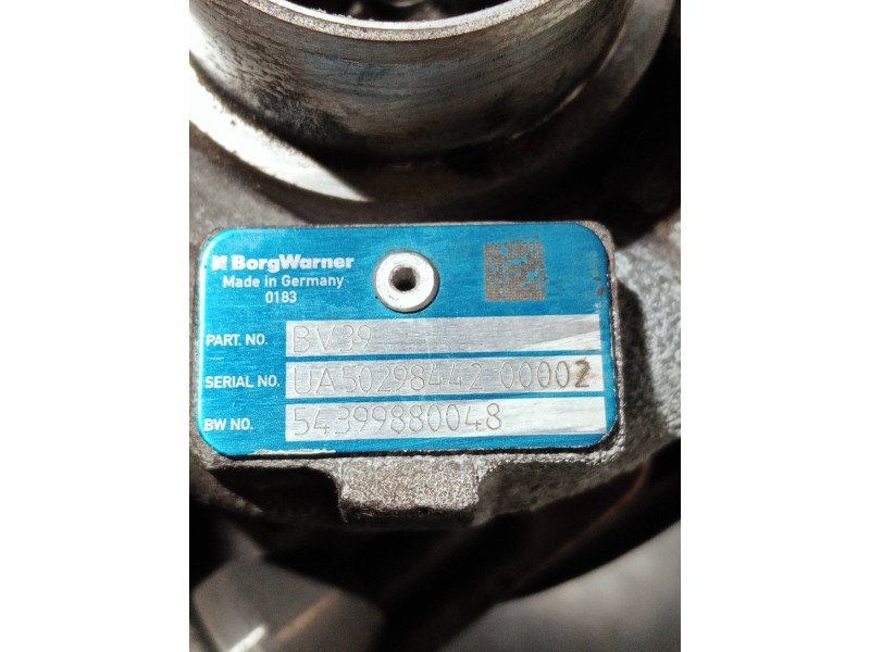 Recambio de turbocompresor para volkswagen caddy ka/kb (2k) referencia OEM IAM 54399880048 BV39 