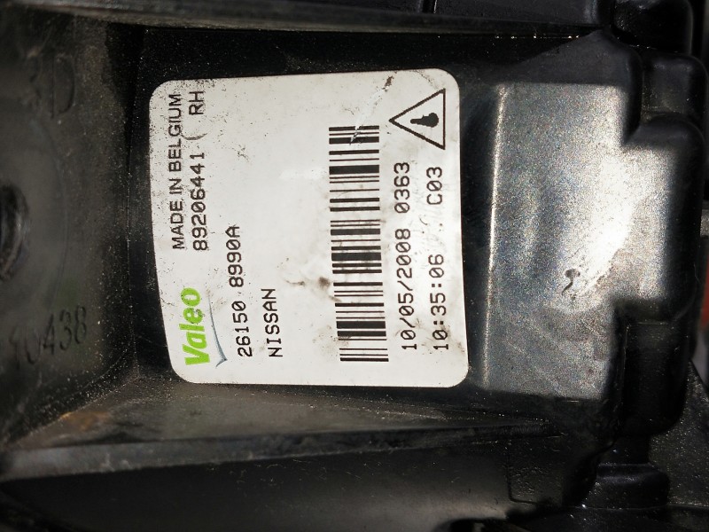 Recambio de faro antiniebla derecho para renault koleos referencia OEM IAM   
