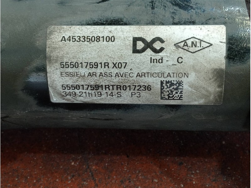 Recambio de puente trasero para smart forfour referencia OEM IAM   TAMBOR