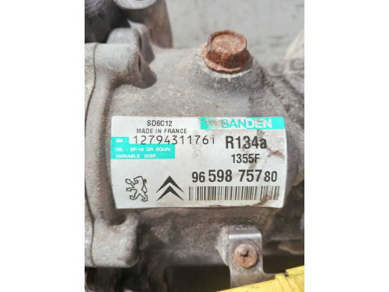 Recambio de compresor aire acondicionado para peugeot 207 sw outdoor referencia OEM IAM 9659875780 1355F 