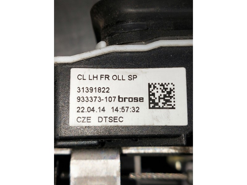 Recambio de motor cierre centralizado delantero izquierdo para volvo v40 referencia OEM IAM 31391822 933373107 5P