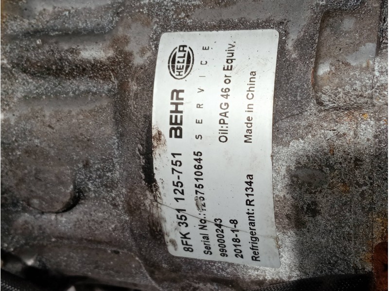 Recambio de compresor aire acondicionado para seat toledo (1m2) signo referencia OEM IAM 8FK351125751 99000243 