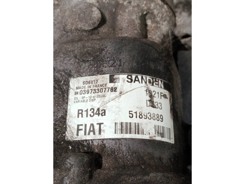 Recambio de compresor aire acondicionado para opel combo d referencia OEM IAM 51893889  