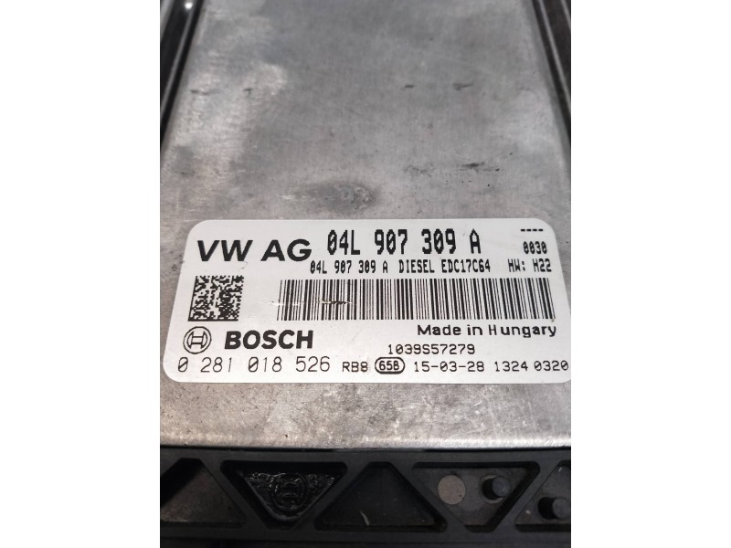 Recambio de centralita motor uce para seat leon (5f1) referencia OEM IAM 04L907309A 0281018526 