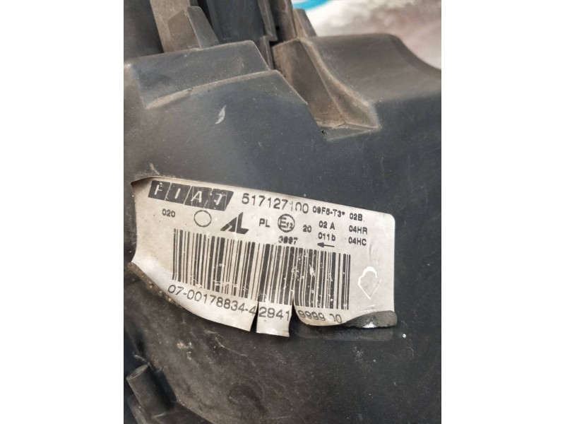 Recambio de faro derecho para fiat stilo multi wagon (192) referencia OEM IAM 517127100  PULIR