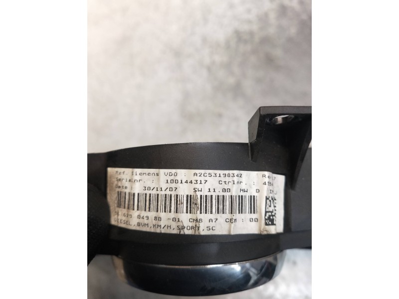 Recambio de cuadro instrumentos para peugeot 207 sw outdoor referencia OEM IAM A2C53190342  