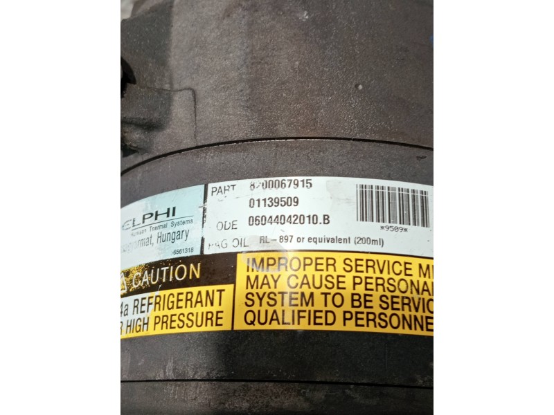 Recambio de compresor aire acondicionado para renault espace iv (jk0) referencia OEM IAM 8200067915 01139509 