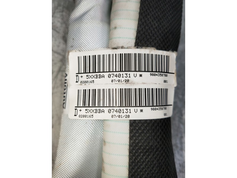Recambio de airbag cortina delantero derecho para citroen c4 cactus bluehdi 100 referencia OEM IAM 9804358780 5XXBA0740131V 