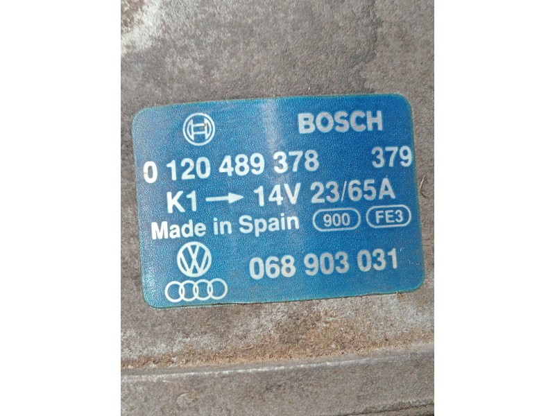 Recambio de alternador para seat toledo (1l) referencia OEM IAM 068903031 0120489378 
