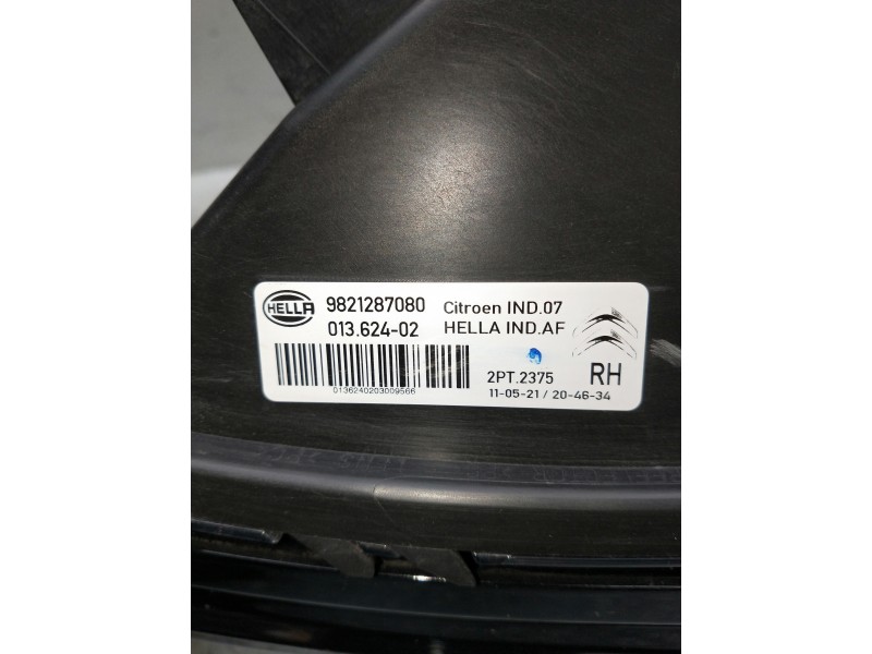 Recambio de faro derecho para citroen c4 cactus bluehdi 100 referencia OEM IAM 9821287080 01362402 