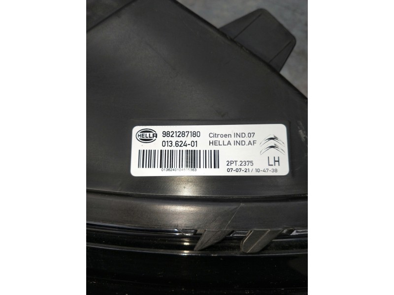 Recambio de faro izquierdo para citroen c4 cactus bluehdi 100 referencia OEM IAM 9821287180 01362401 