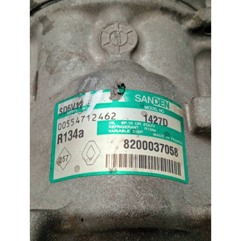 Recambio de compresor aire acondicionado para renault clio ii fase ii (b/cb0) referencia OEM IAM 8200037058 1427D 