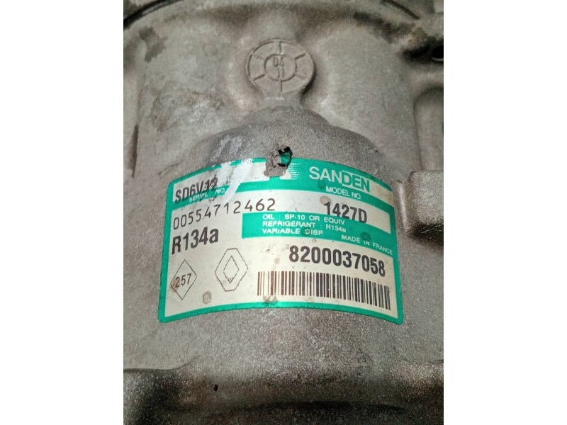 Recambio de compresor aire acondicionado para renault clio ii fase ii (b/cb0) referencia OEM IAM 8200037058 1427D 