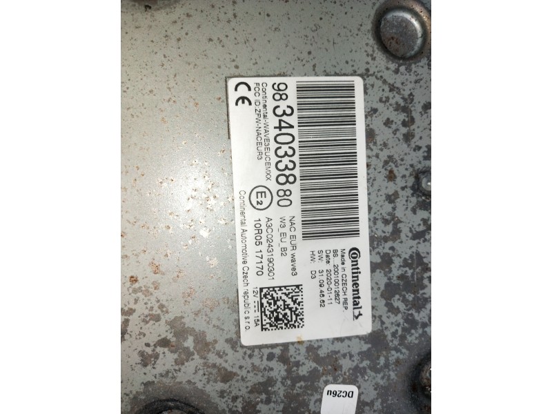 Recambio de sistema audio / radio cd para citroen c4 cactus bluehdi 100 referencia OEM IAM 9834033880 A3C0243190301 