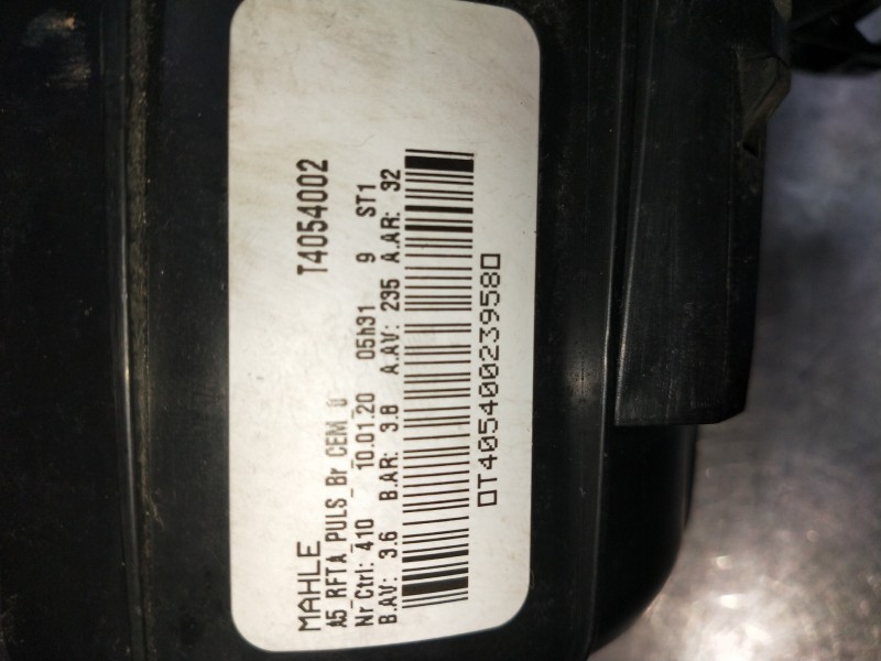 Recambio de motor calefaccion para citroen c4 cactus bluehdi 100 referencia OEM IAM T4054002 0T405400239580 25014940