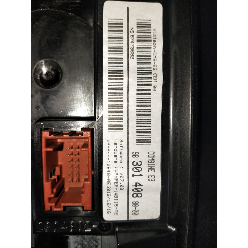 Recambio de pantalla multifuncion para citroen c4 cactus bluehdi 100 referencia OEM IAM 983014088000 87473692 2304802