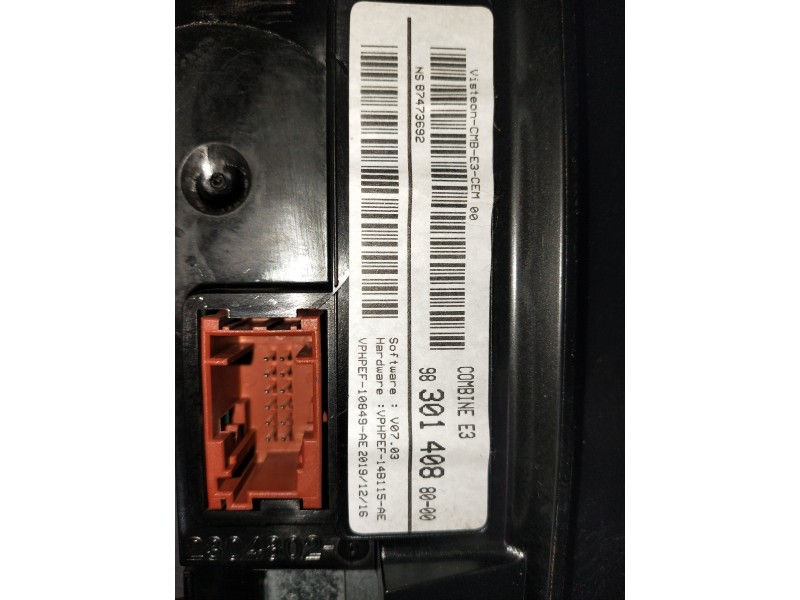 Recambio de pantalla multifuncion para citroen c4 cactus bluehdi 100 referencia OEM IAM 983014088000 87473692 2304802