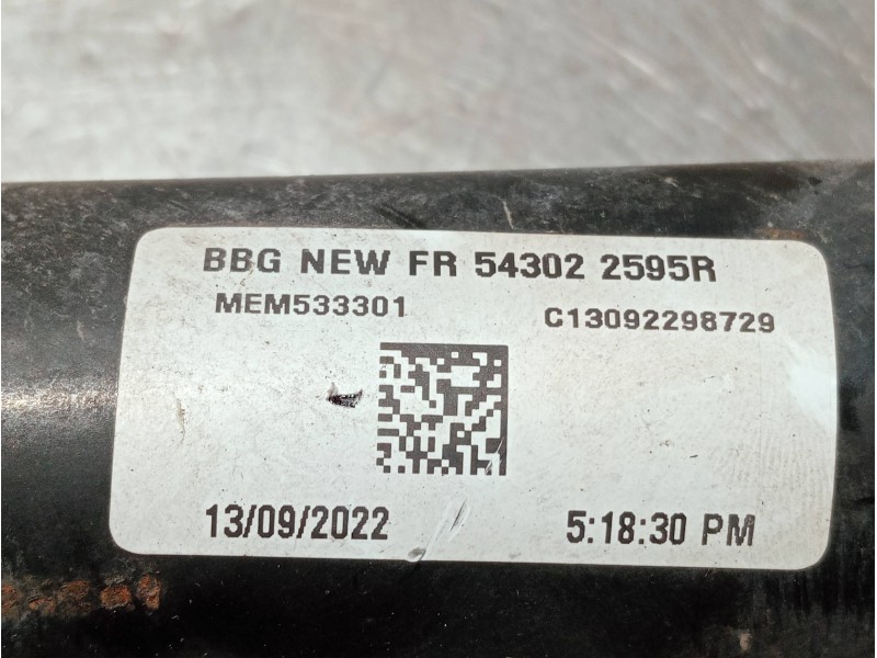 Recambio de amortiguador delantero para dacia spring referencia OEM IAM 543022595R  