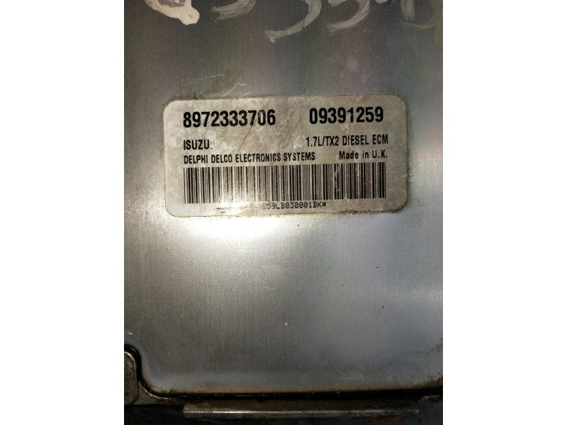 Recambio de centralita motor uce para opel corsa c referencia OEM IAM 8972333706 09391259 