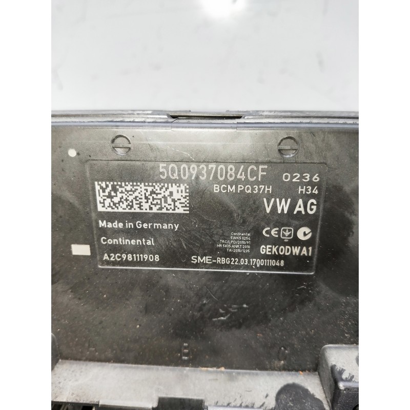 Recambio de modulo electronico para audi a3 sedán (8vm) referencia OEM IAM 5Q0937084CF A2C98111908 A2C5339428805