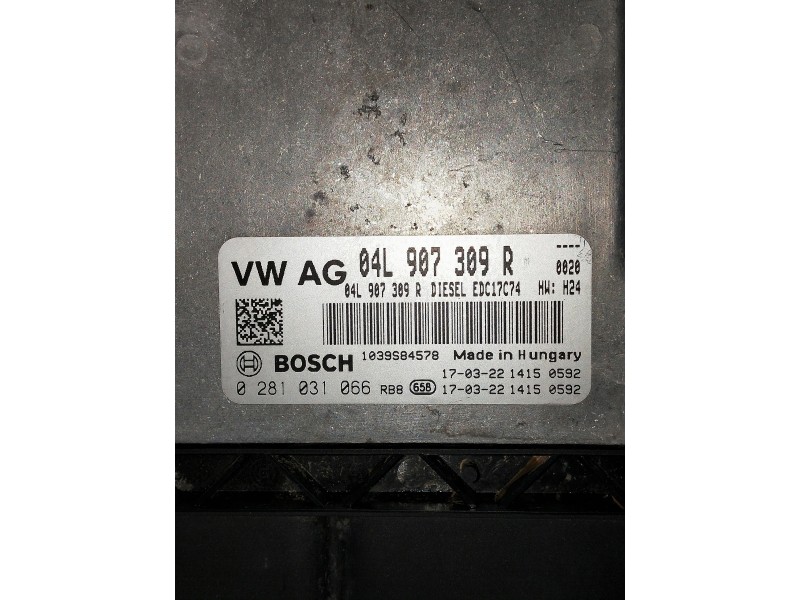 Recambio de centralita motor uce para audi a3 sedán (8vm) referencia OEM IAM 0281031066 04L907309R 1039S84578