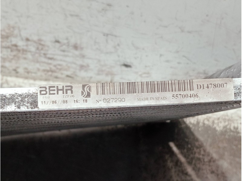 Recambio de condensador / radiador aire acondicionado para opel corsa d 1.4 16v referencia OEM IAM 55700406 D1478007 