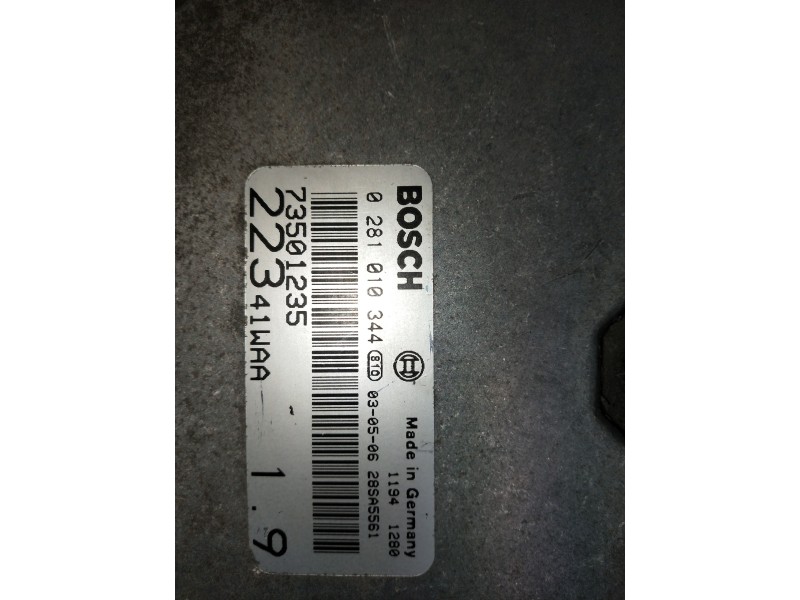 Recambio de centralita motor uce para fiat doblo (119) referencia OEM IAM 0281010344 73501235 