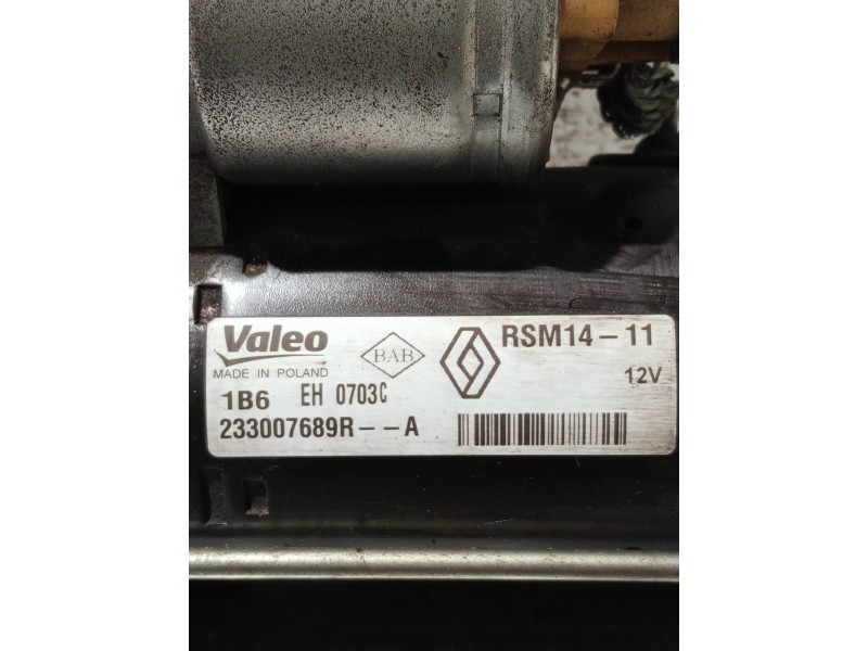 Recambio de motor arranque para renault clio iv referencia OEM IAM 233007689R RSM1411 