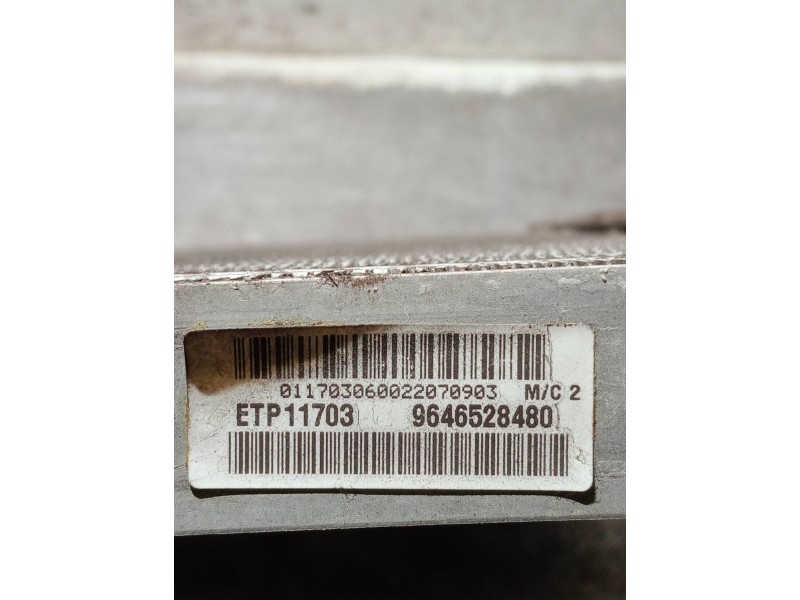 Recambio de radiador agua para citroen xsara picasso referencia OEM IAM 9646528480 ETP11703 