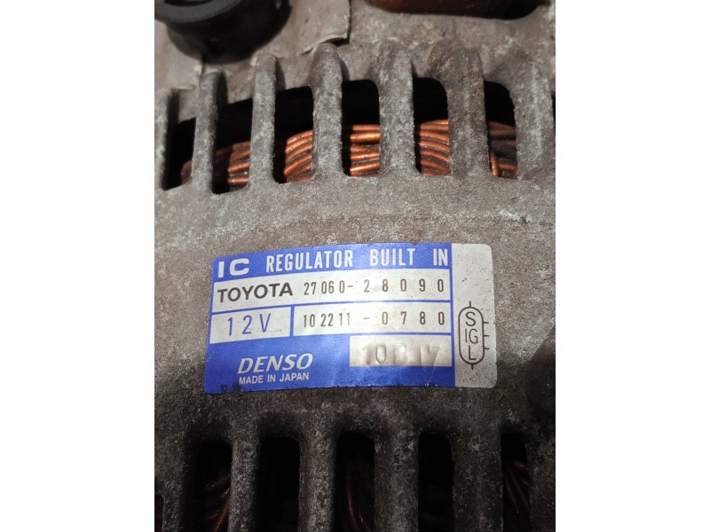 Recambio de alternador para toyota rav 4 (a2) referencia OEM IAM 2706028090 1022110780 