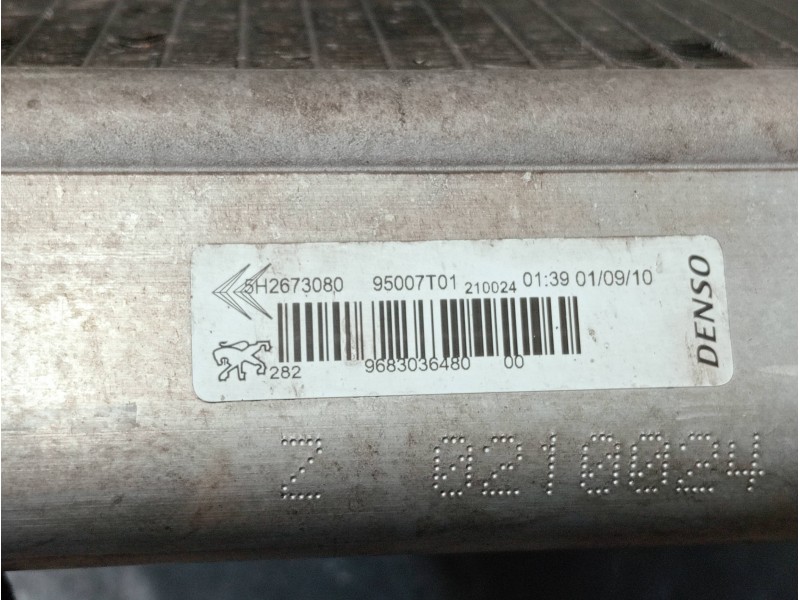 Recambio de condensador / radiador aire acondicionado para peugeot 207 1.4 hdi referencia OEM IAM 9683036480 5H2673080 